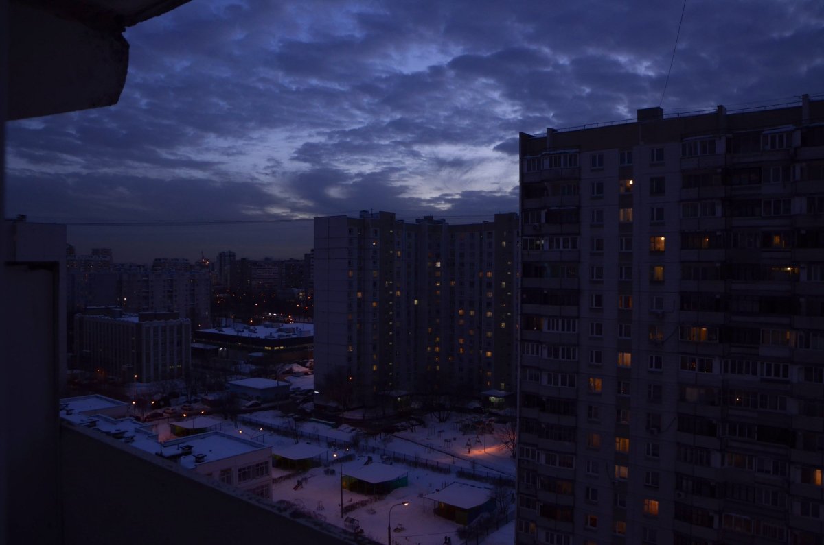 Панельки вечером