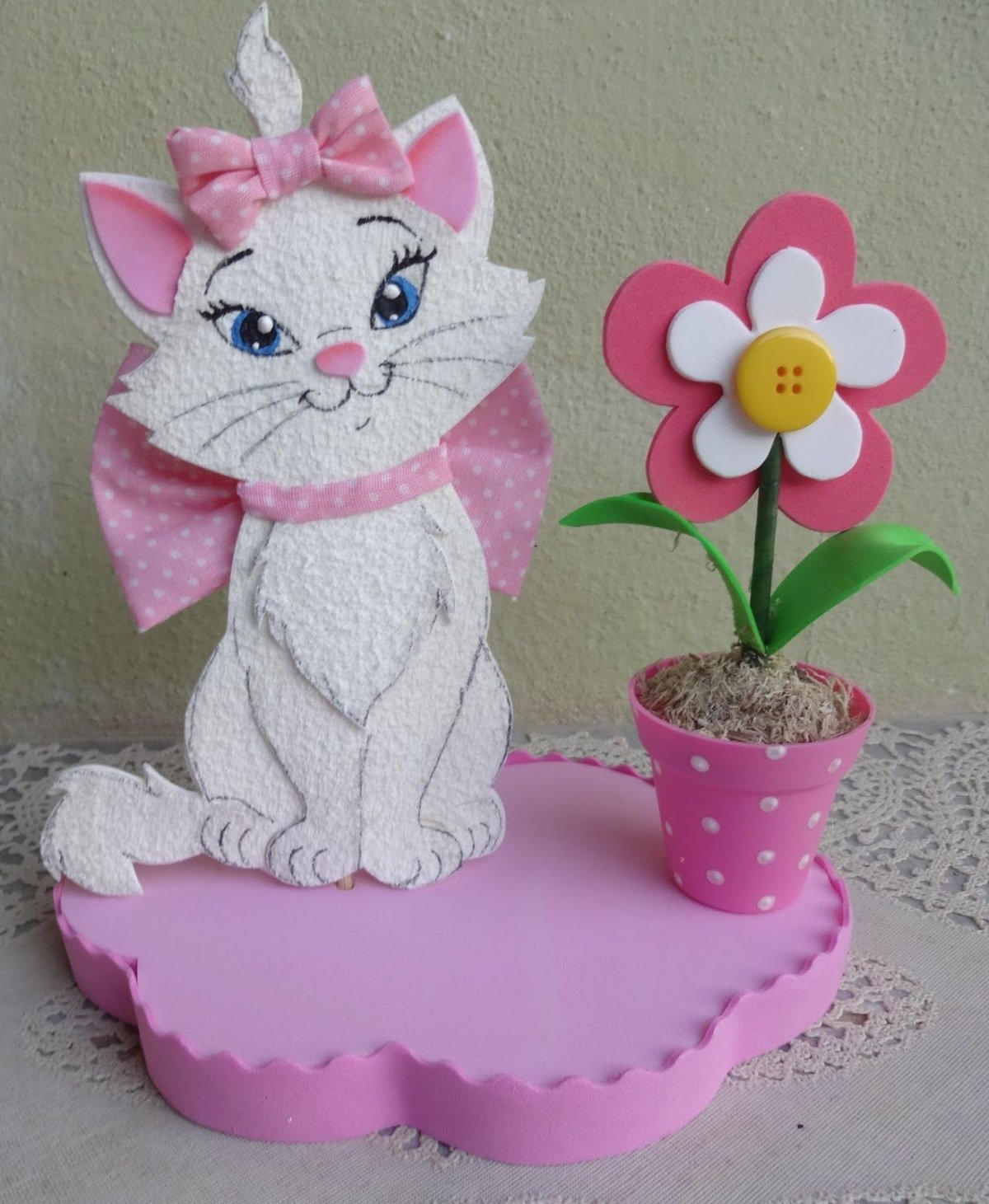Поделка кошечка