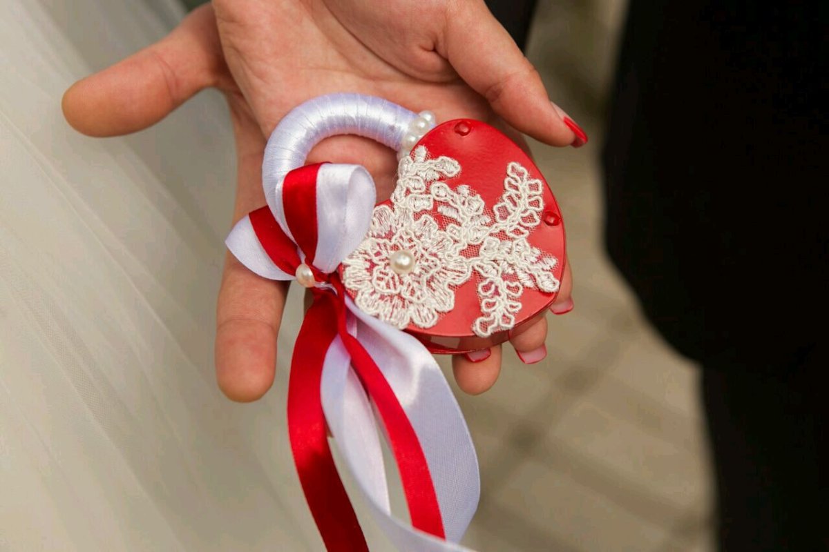 Замки на счастье на свадьбе