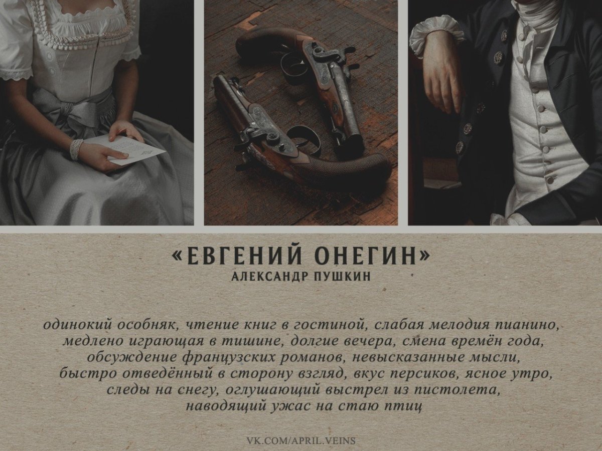 Евгений Онегин Эстетика