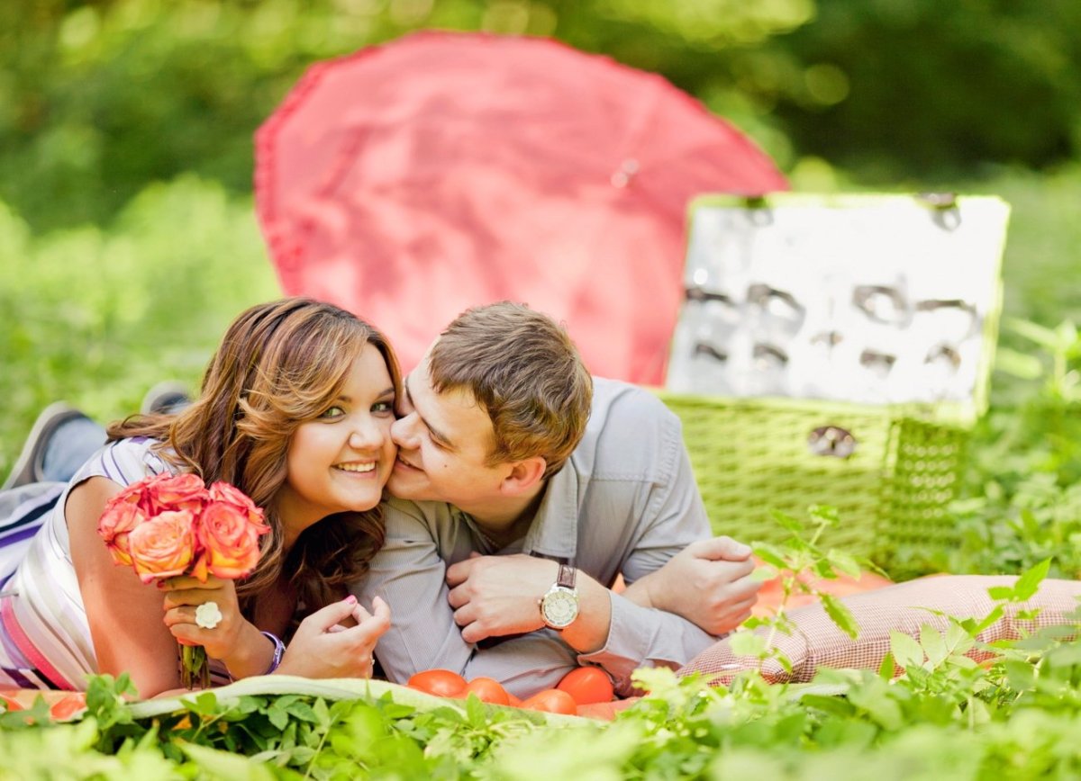Фотосессия Love story пикник