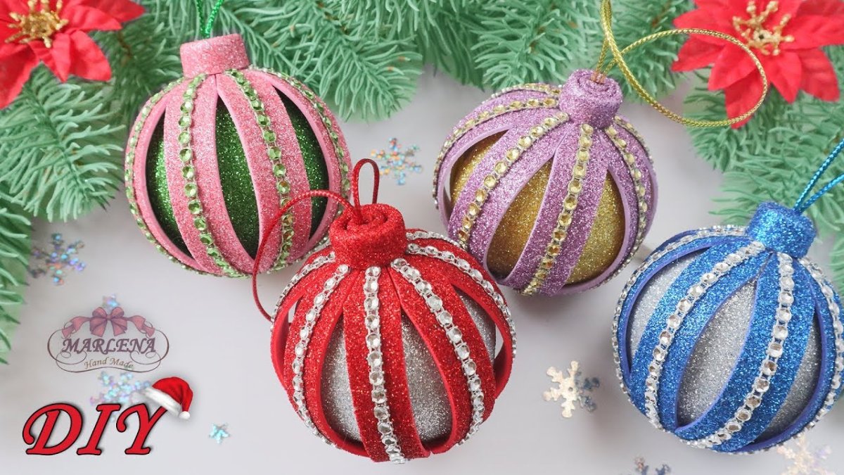 Новогодние игрушки из фетра