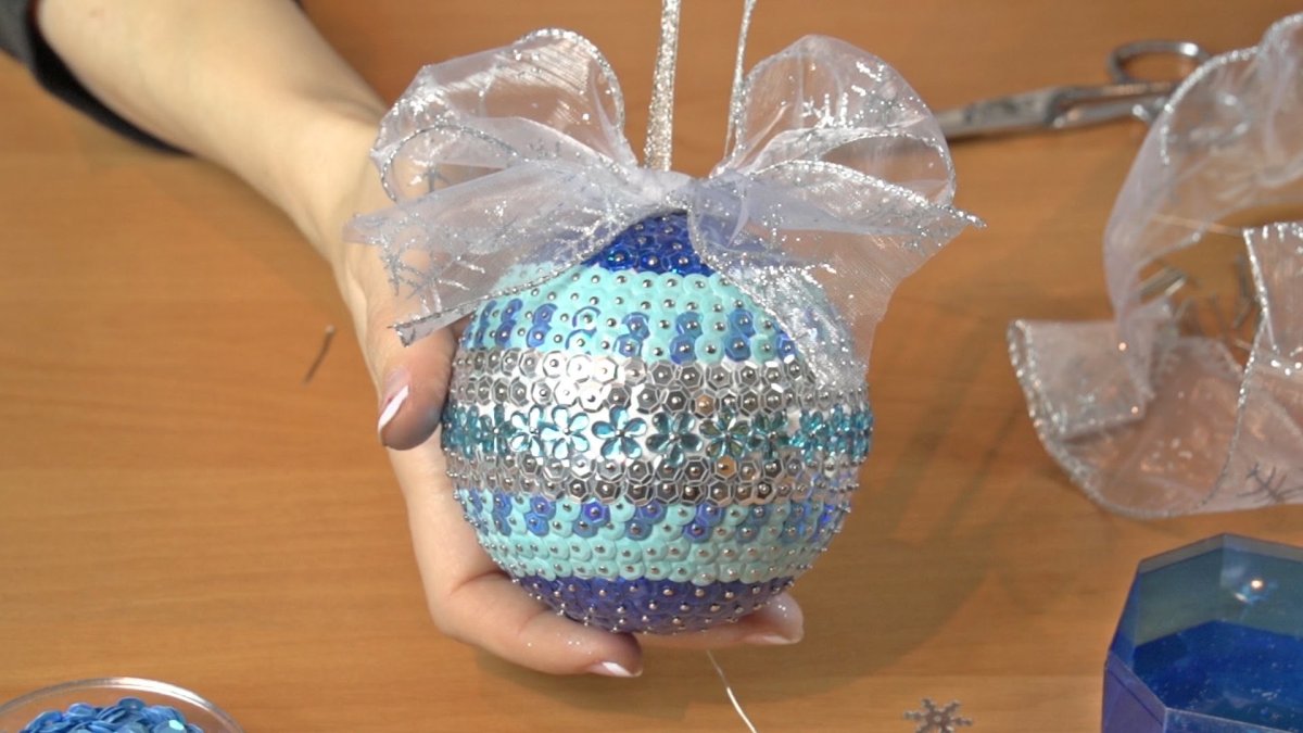 Новогодний шар своими руками