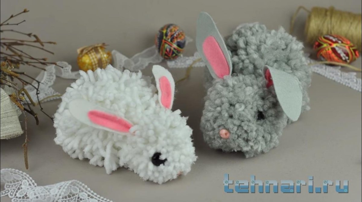 Вязаный кролик крючком
