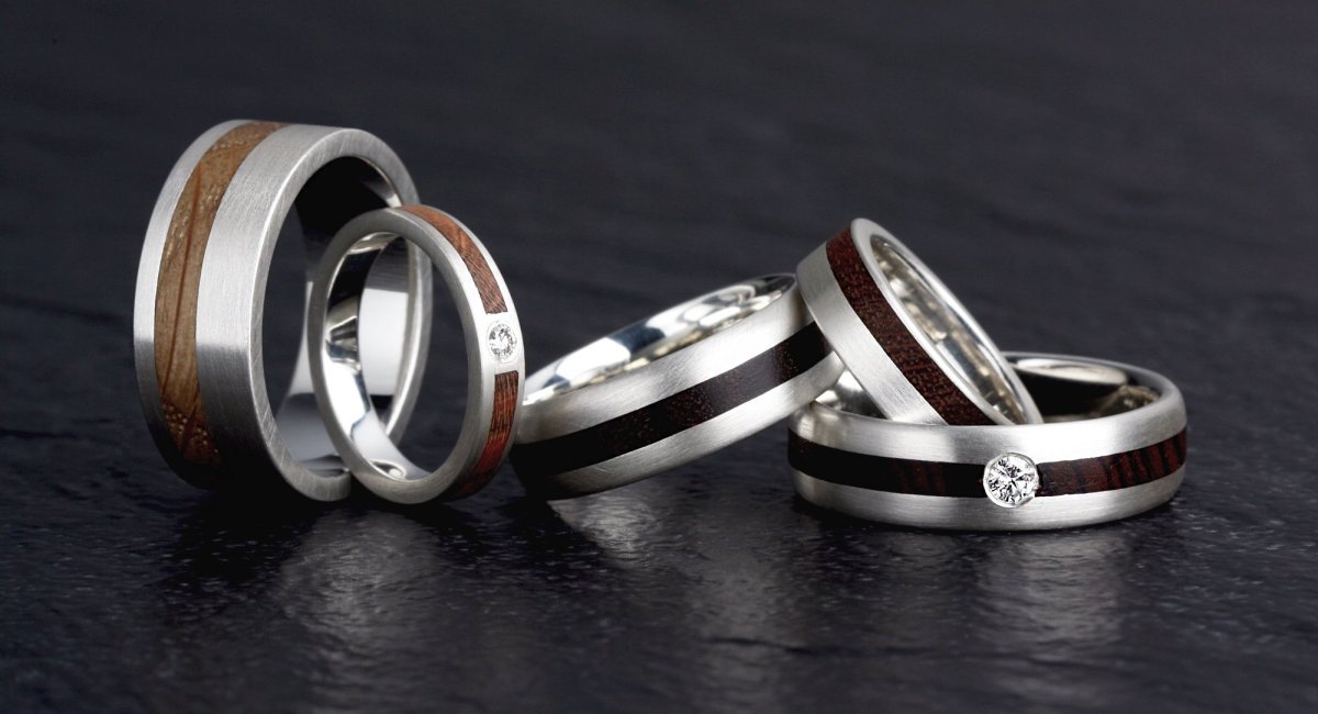 Кольца свадебные парные серебро