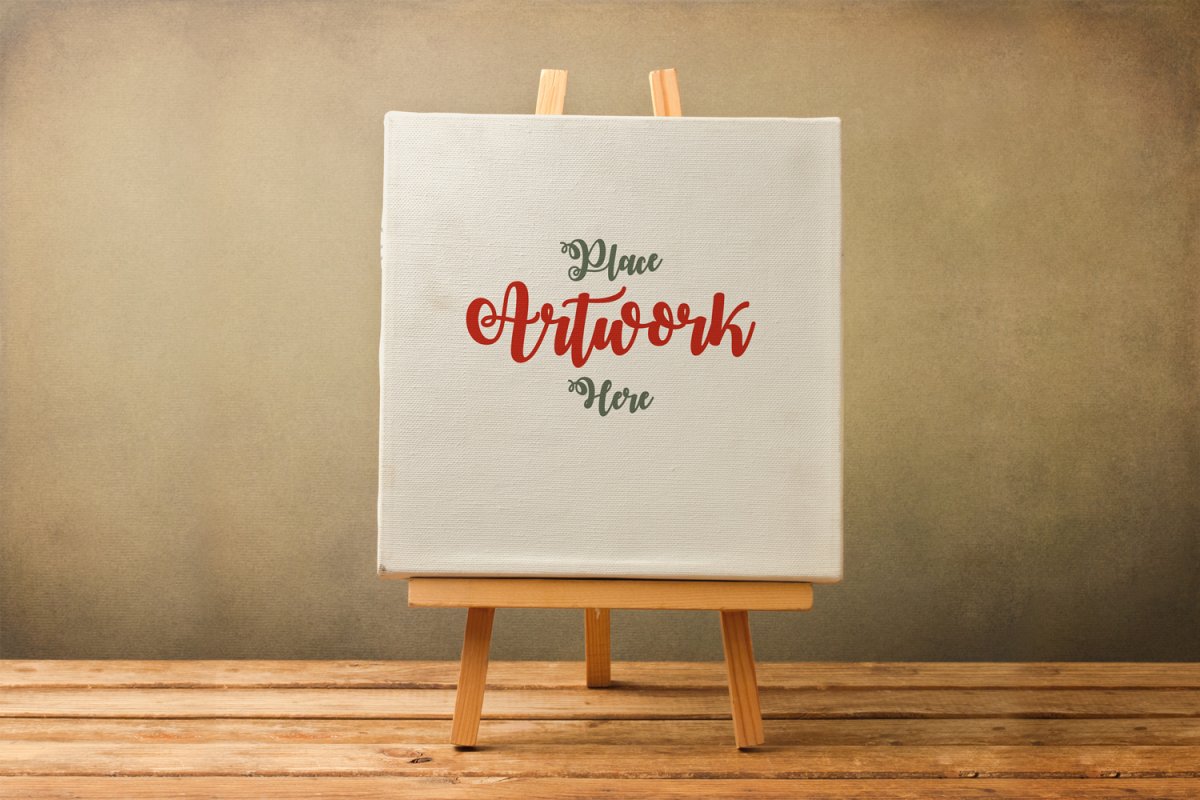 Плакат на мольберте