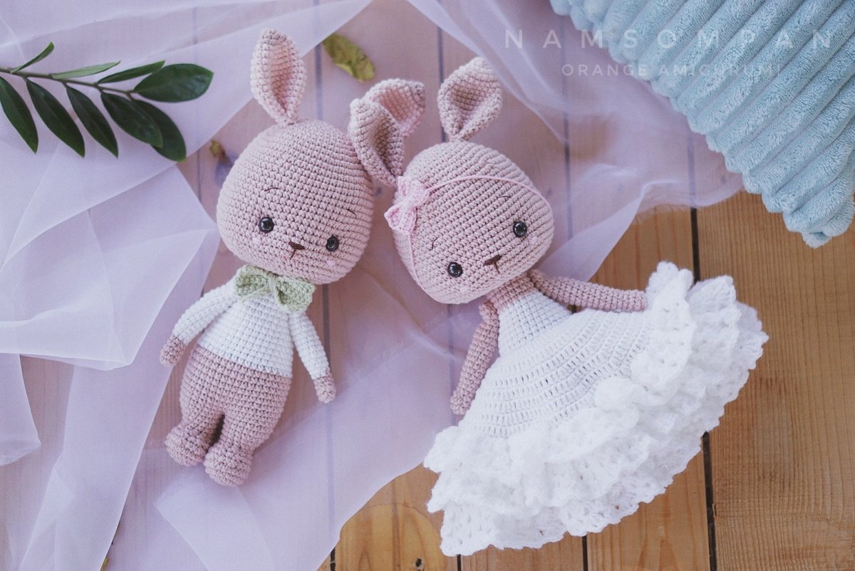 Вязаные игрушки для молодоженов