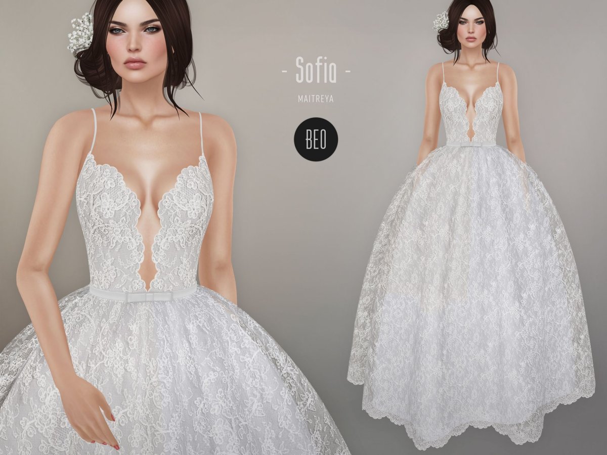 Симс 4 beo - Sofia Wedding Dress