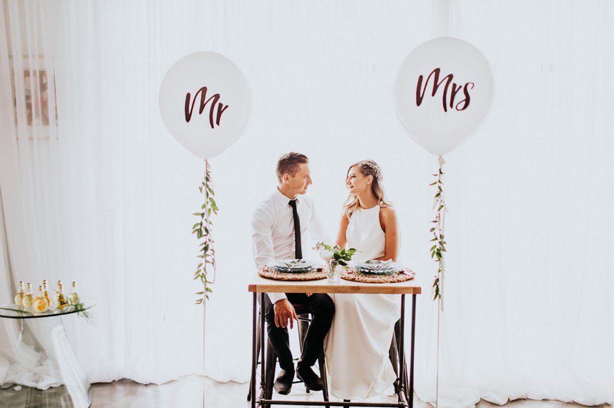 Шары Mr и Mrs