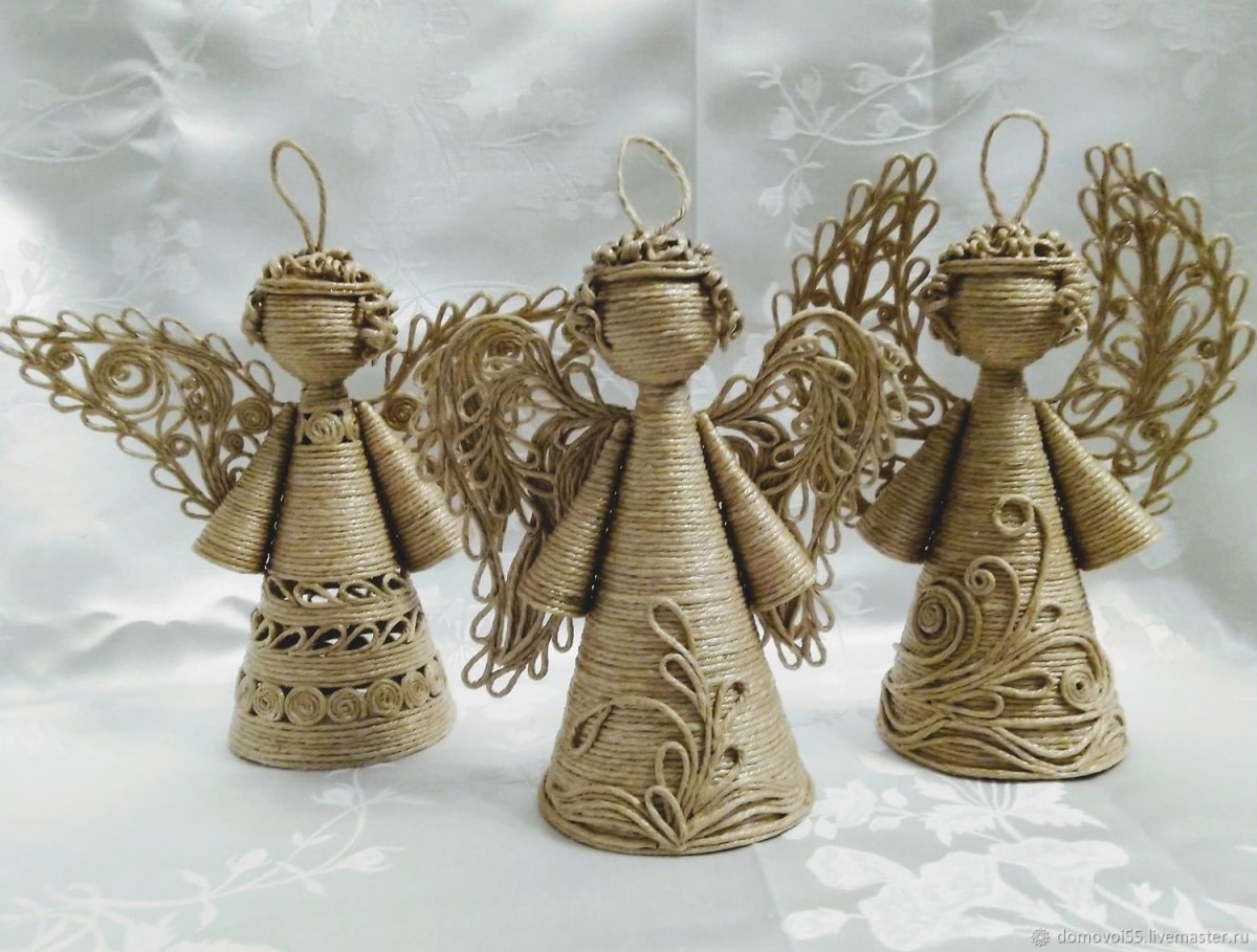 Елочные игрушки ангелочки