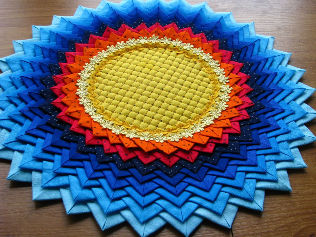 Коврик из лоскутков