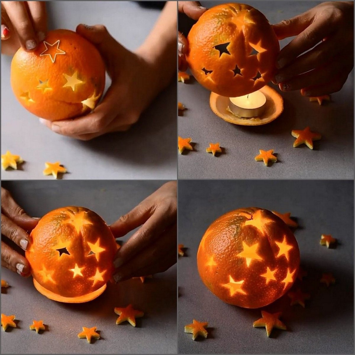 Поделка из мандарина