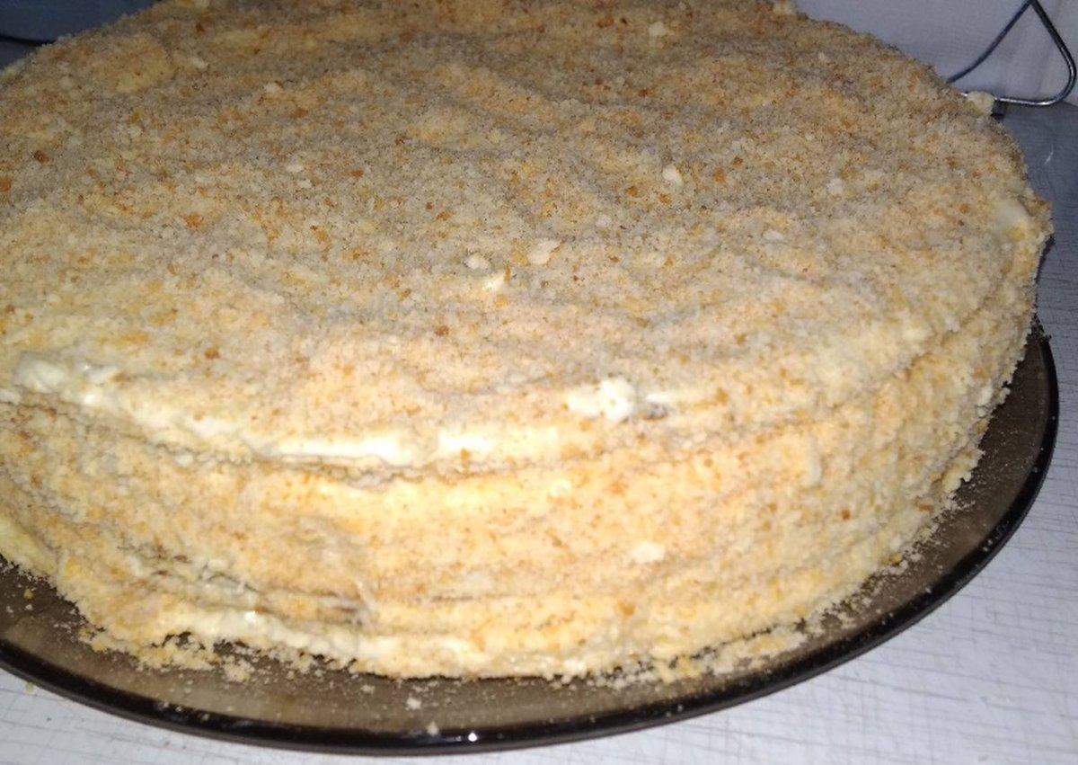 Торт с шоколадными коржами