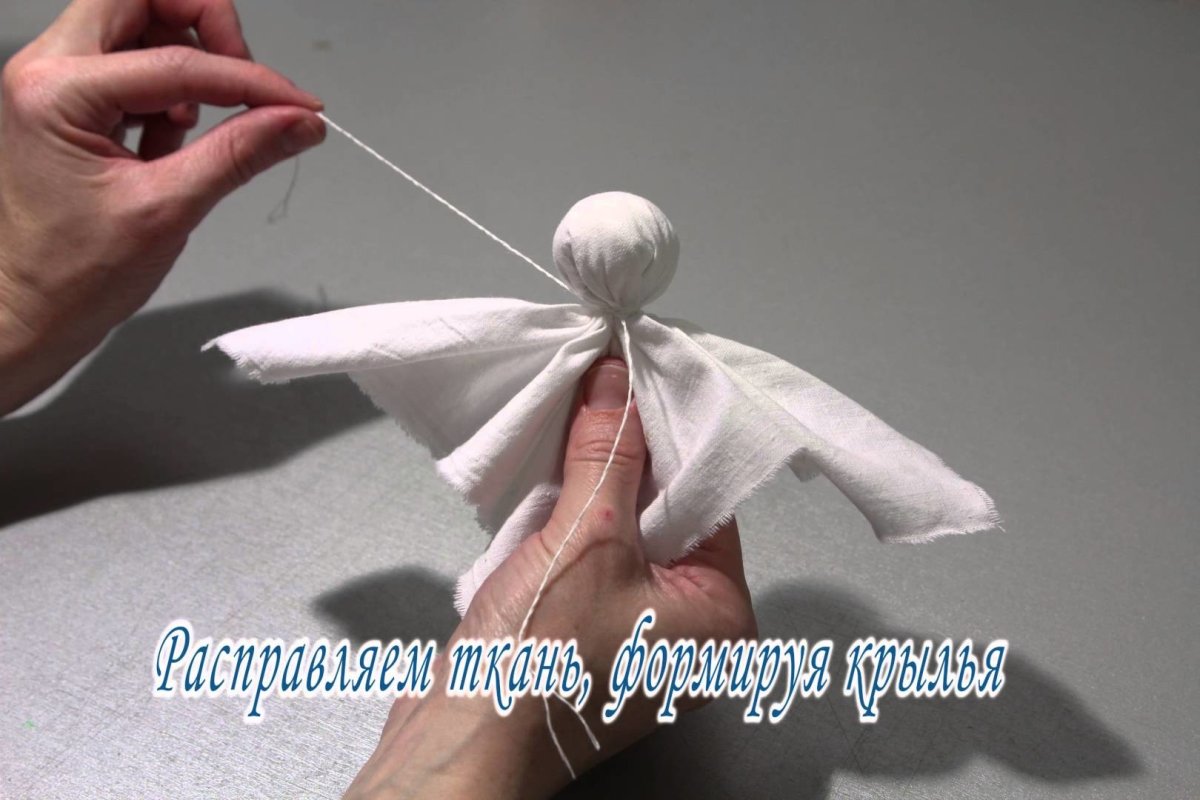 Новогодние игрушки из фетра ангел