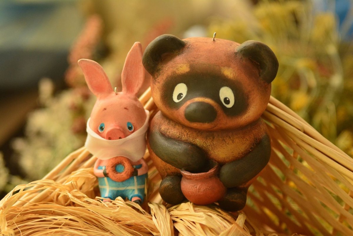 Фигурки Винни пух и Пятачок