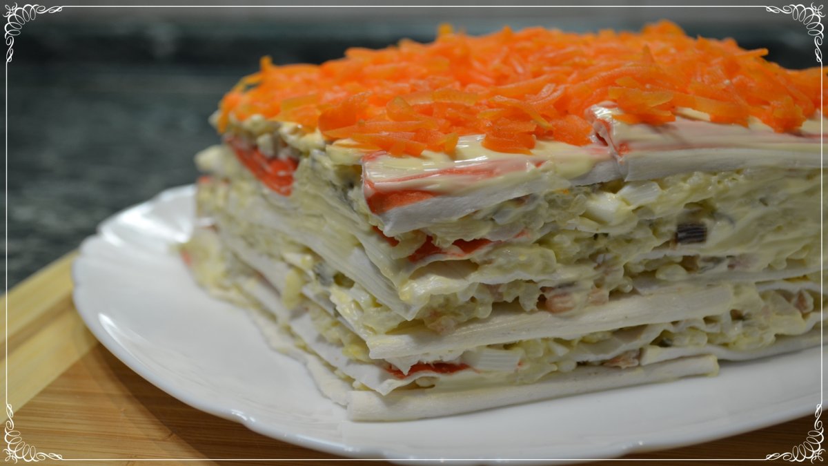Крабовый торт