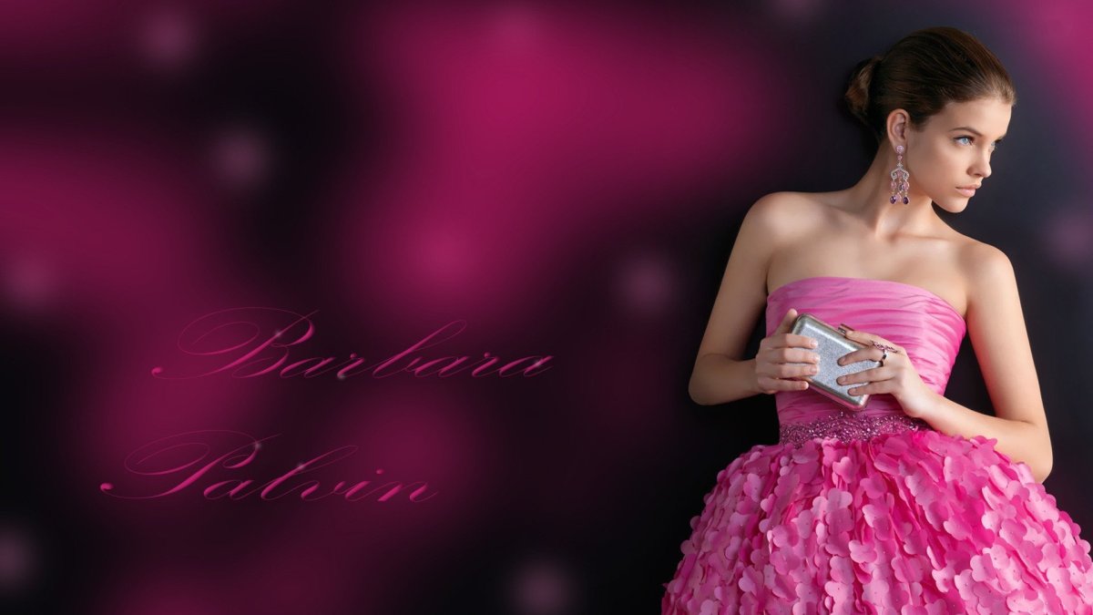 Barbara Palvin в розовом
