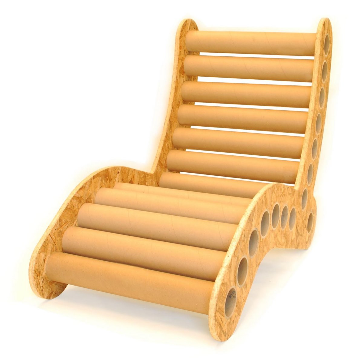Кресло из тубусов