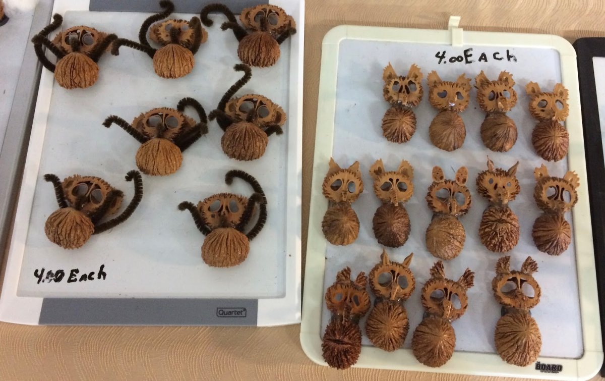 Новогодние игрушки из грецких орехов
