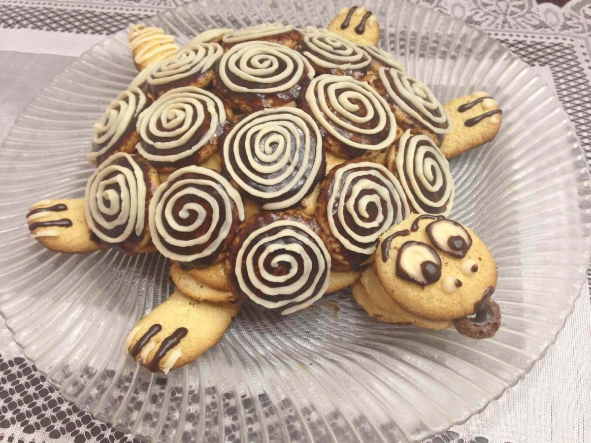 Торт Черепашки ниндзя с пряниками