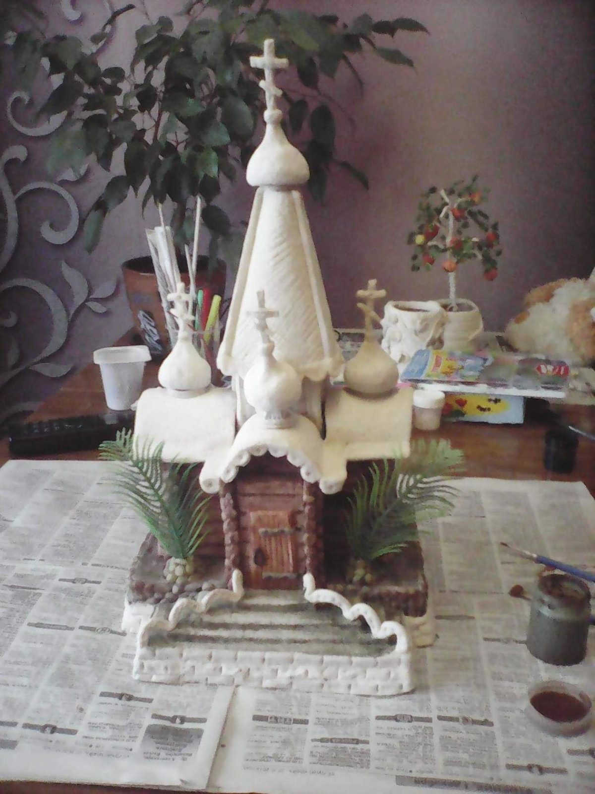 Крепость из спичек