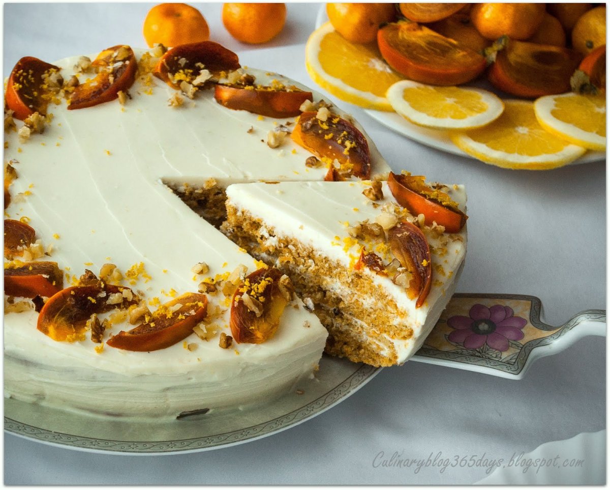 Морковный торт кусок