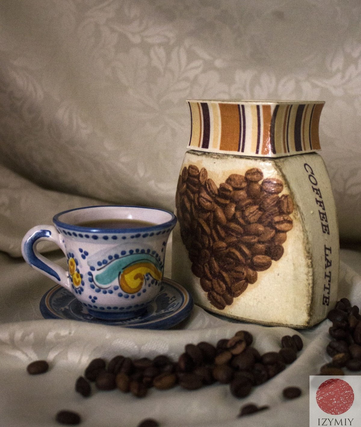 Декупаж банки кофе