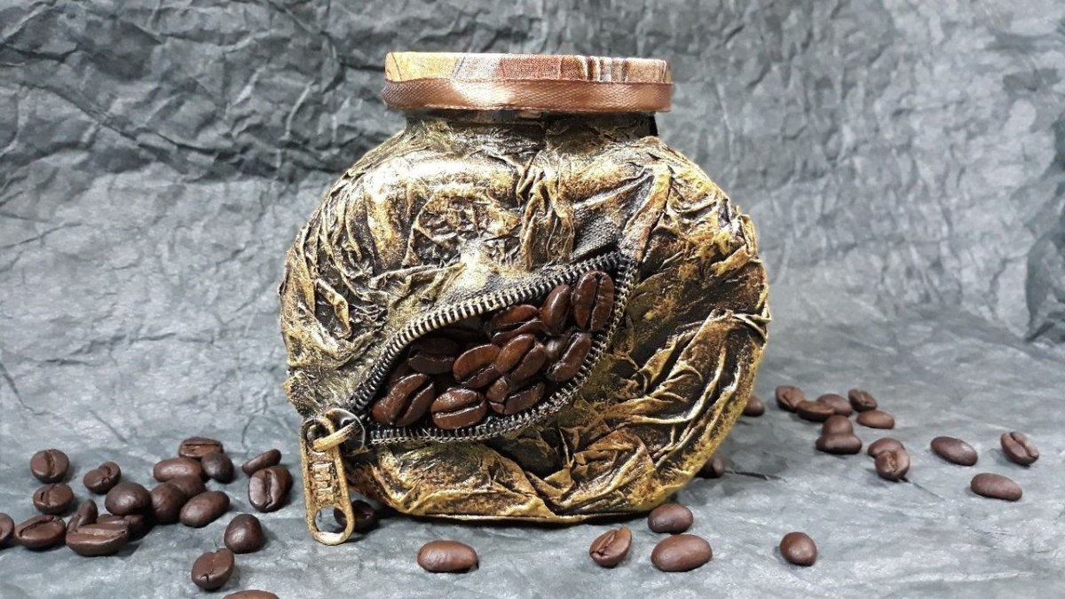 Декор кофейной банки