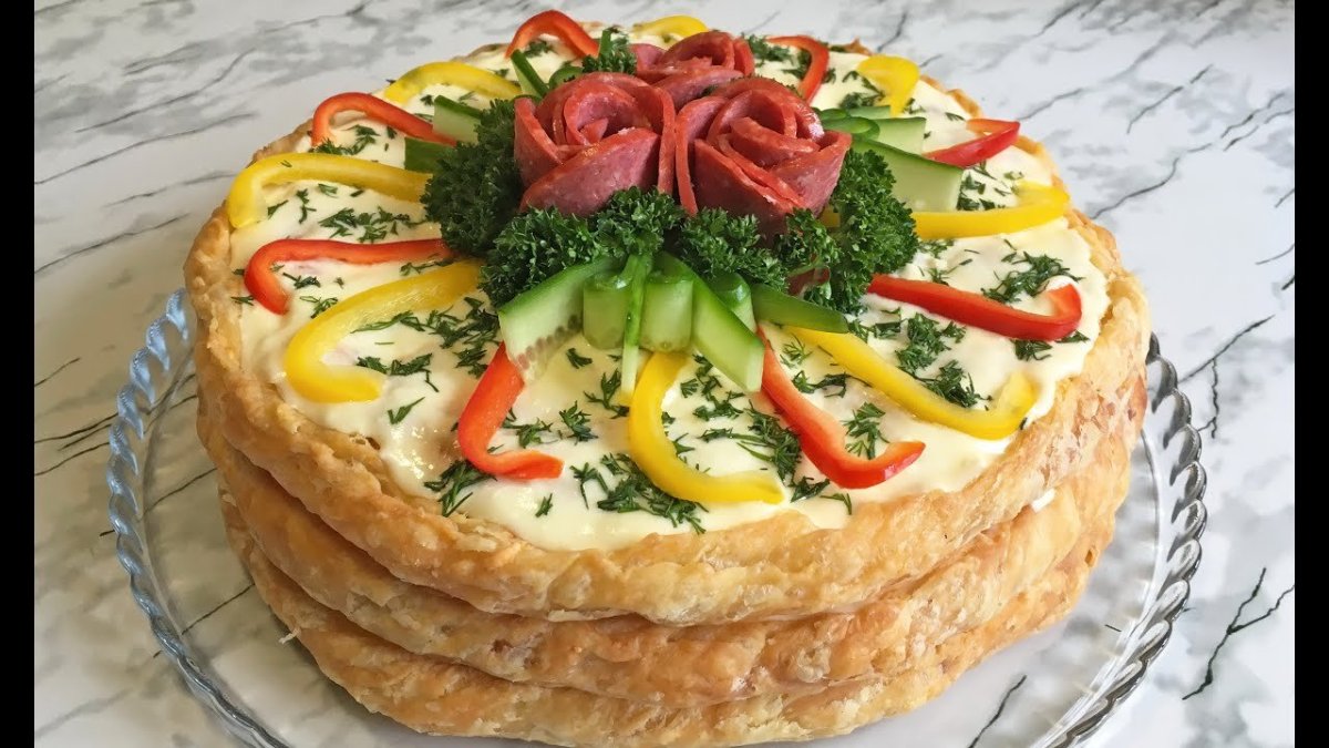 Закусочный торт Наполеон Salat