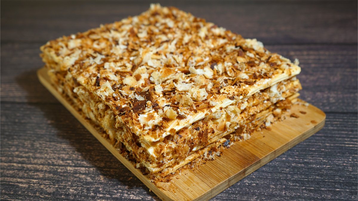 Закусочный торт Мимоза с крекером