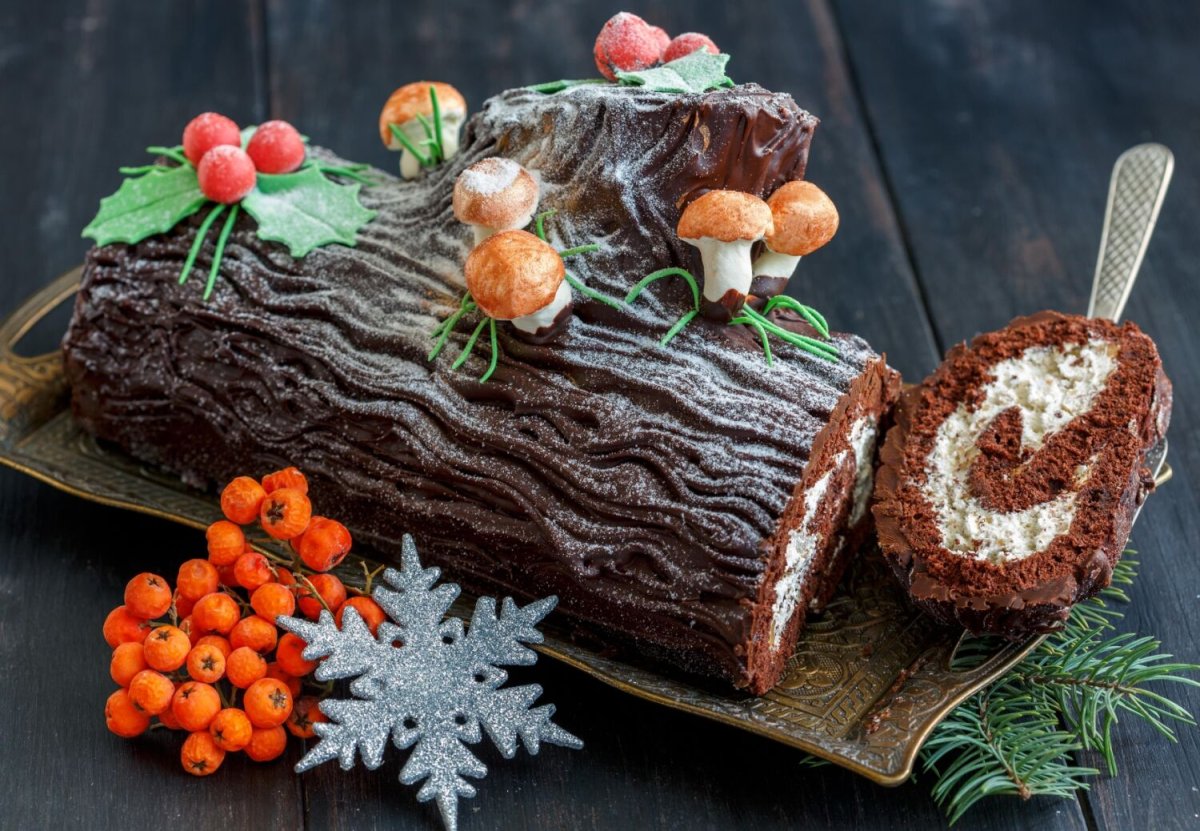 Bûche de noël Рождественское полено