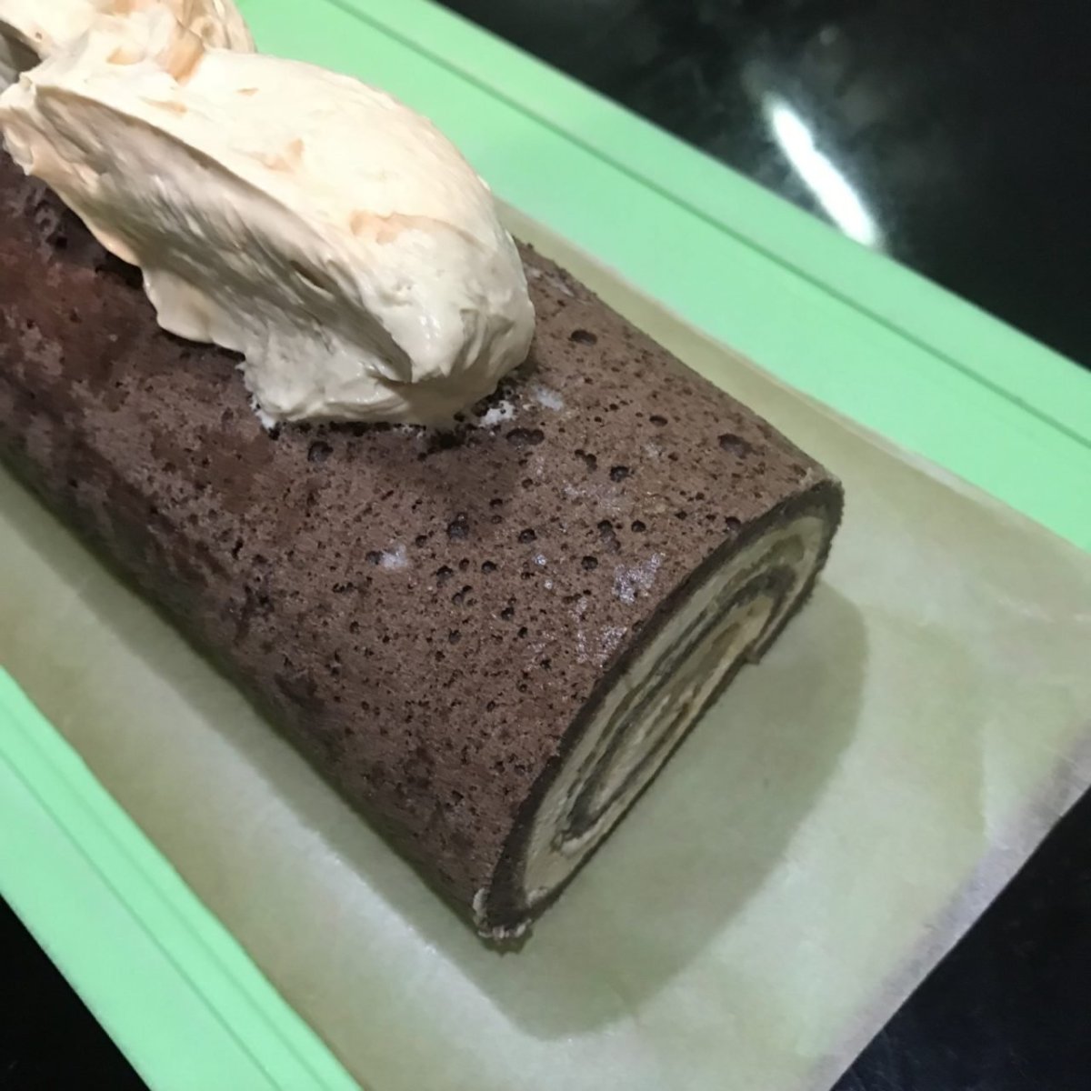 Меренговый рулет с маскарпоне