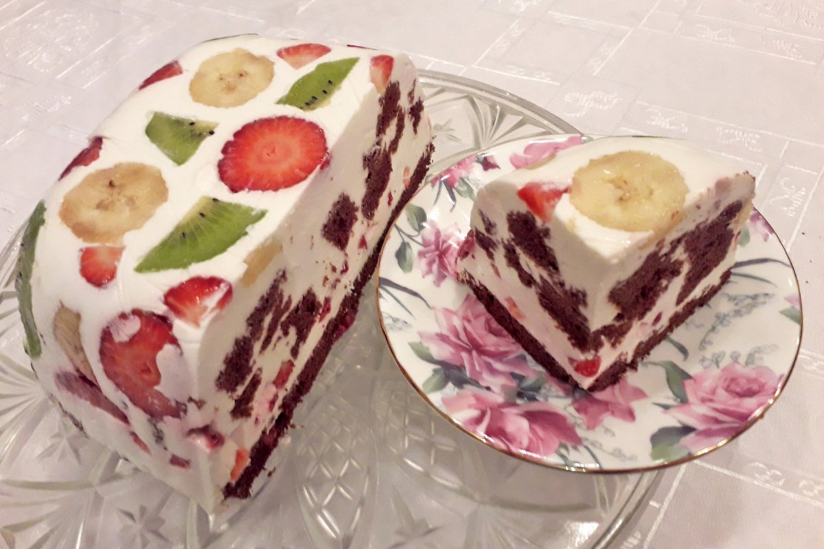 Чизкейк с малиной