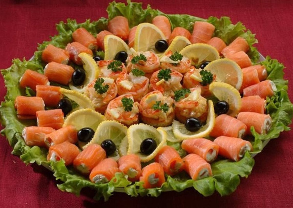Красивые блюда закуски