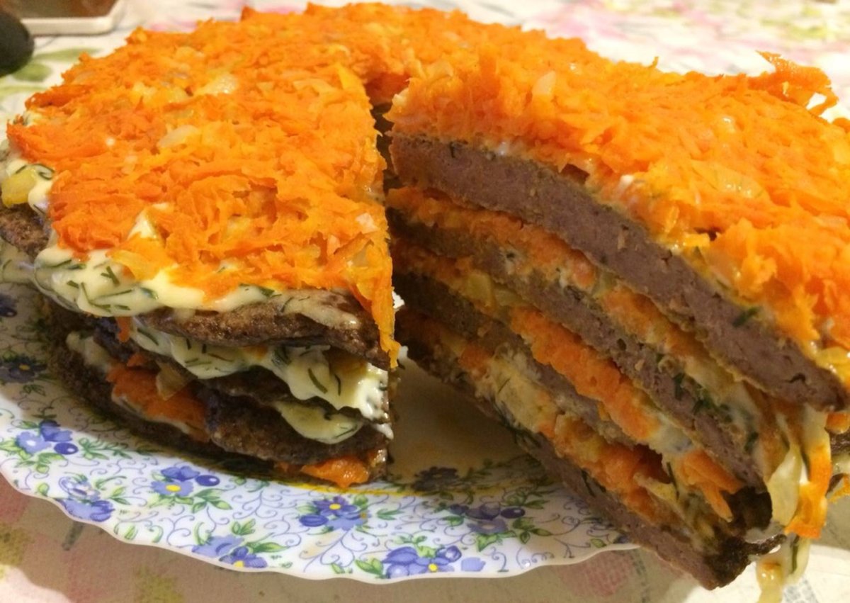 Торт печёночный пошаговый