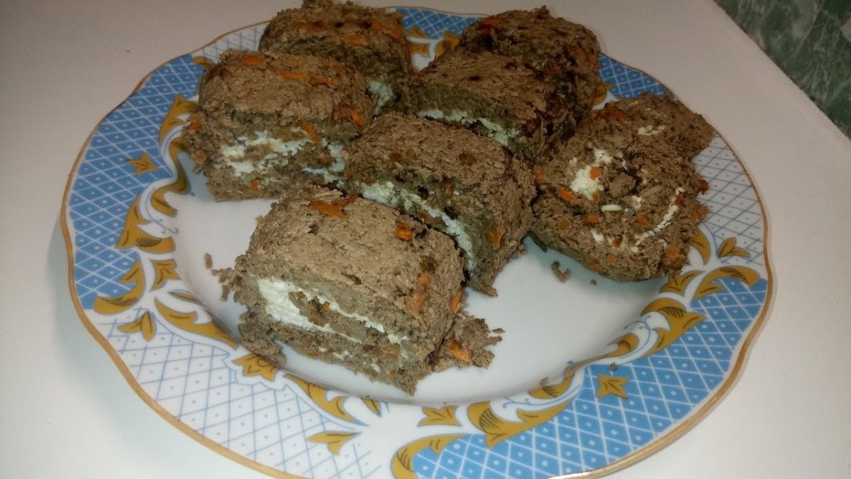 Печеночный торт с кабачком