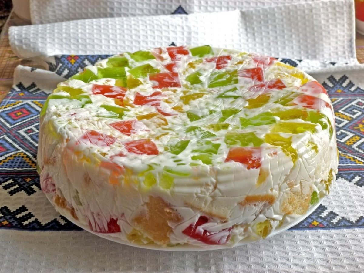 Торт битое стекло без выпечки