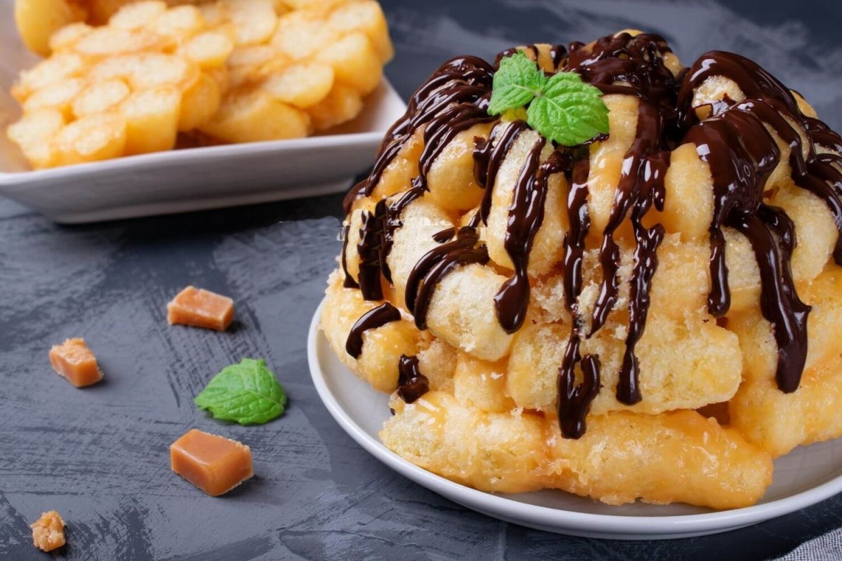 Десерт из кукурузных палочек