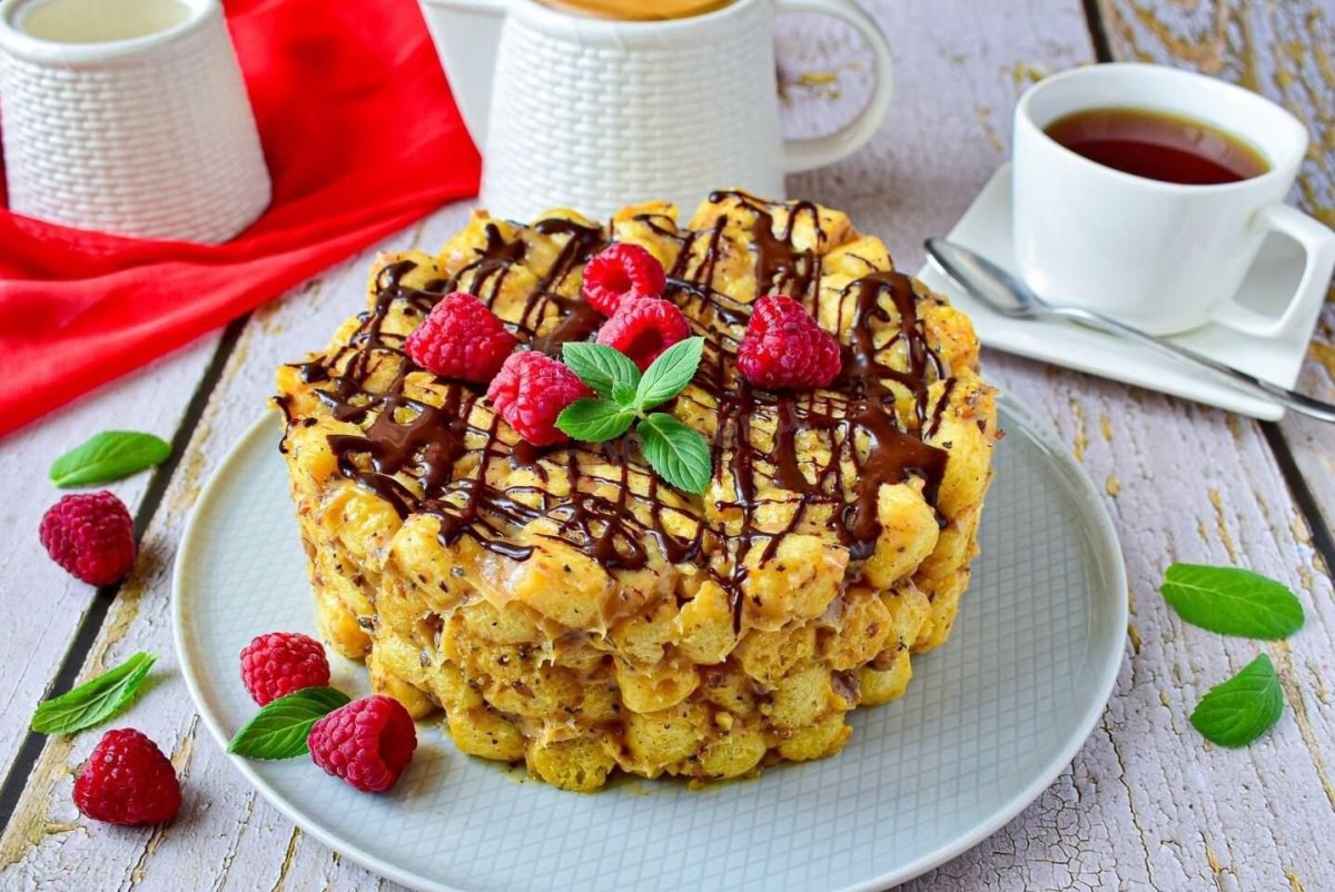 Торт из кукурузных палочек на скорую руку