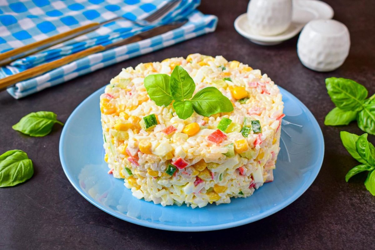 Шарики из крабовых палочек
