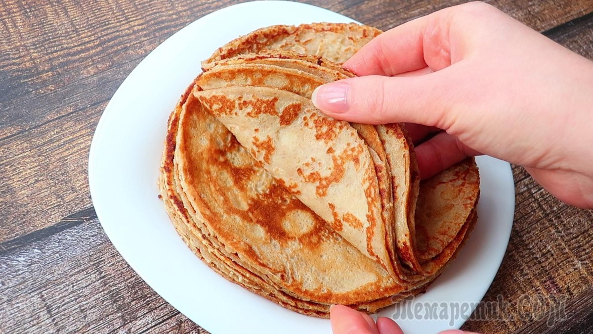 Блинный торт со сгущенкой