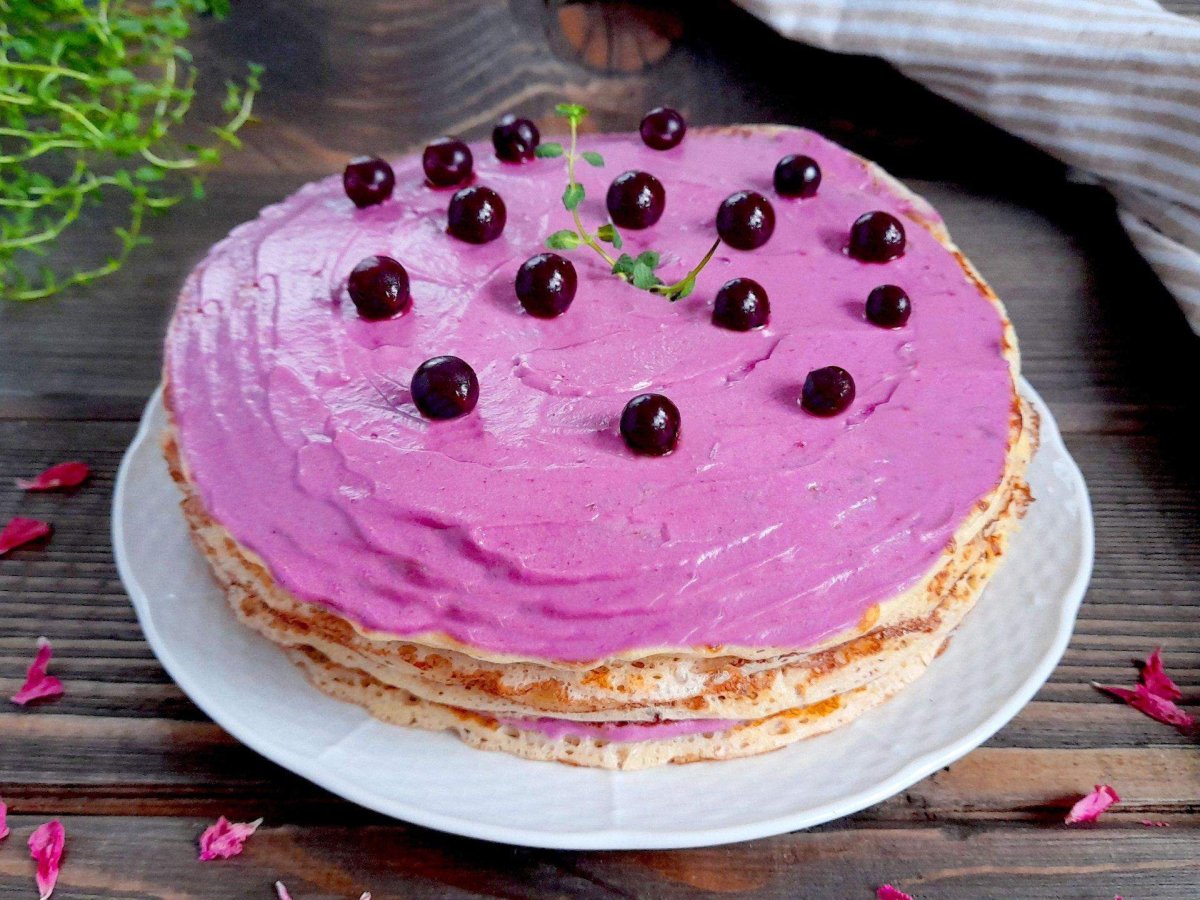 Блинный торт с какао