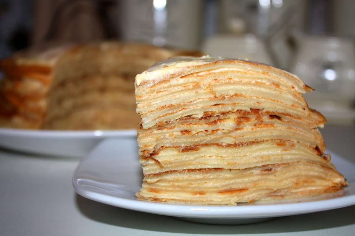 Блинчики посыпанные сахаром