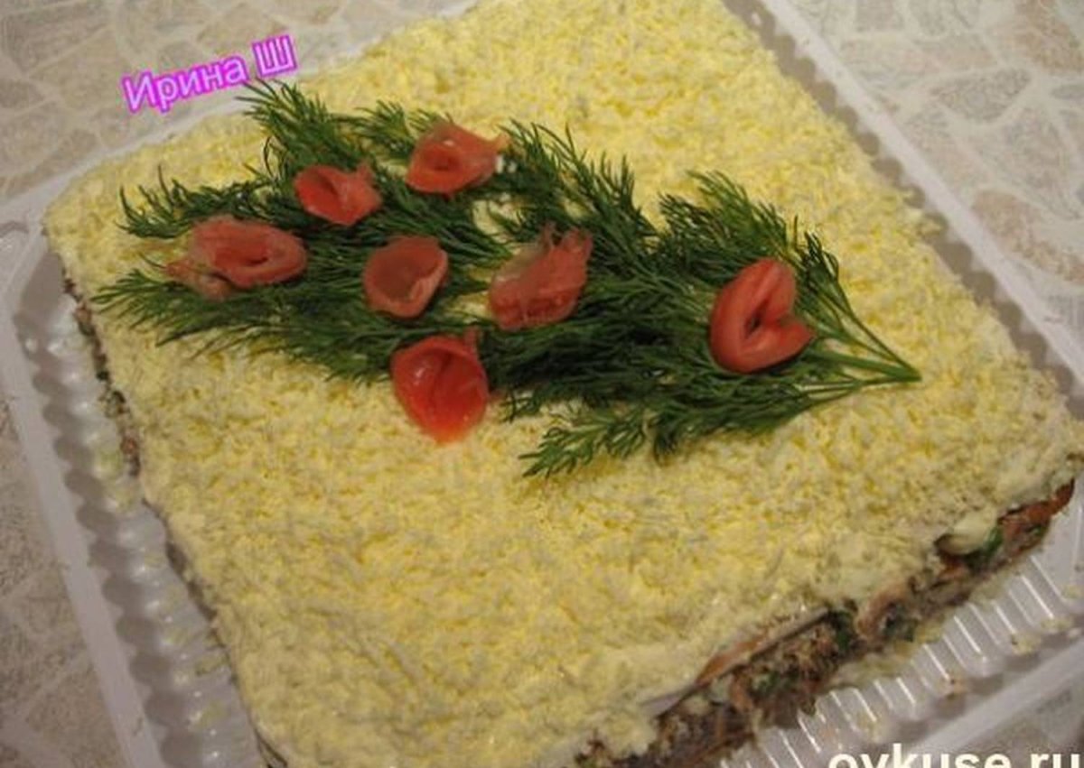 Шпинатный закусочный торт