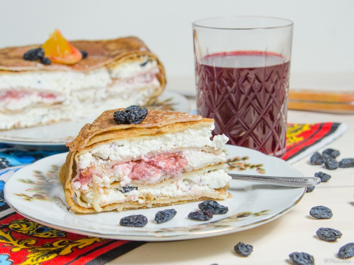 Блинчики с маком и заварным кремом ресторан