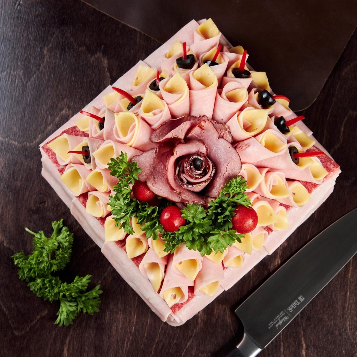 Блинный пирог с курицей