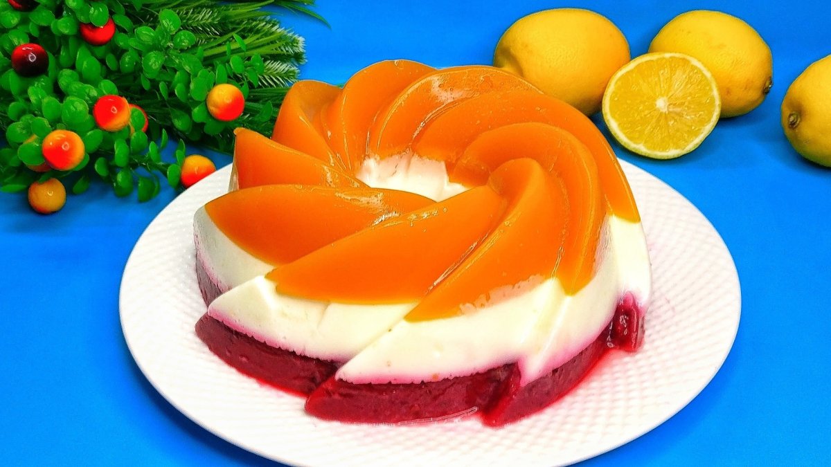 Торт суфле с творогом и фруктами