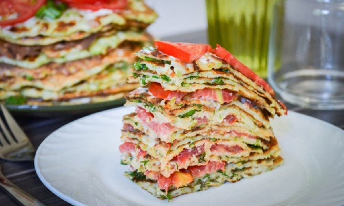 Кабачковый торт с сыром
