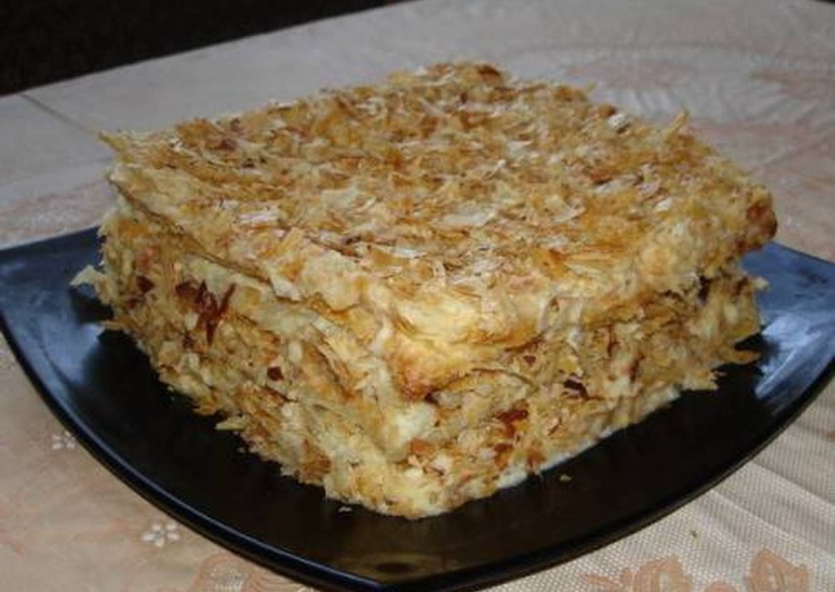 Рубленый торт со сгущенкой