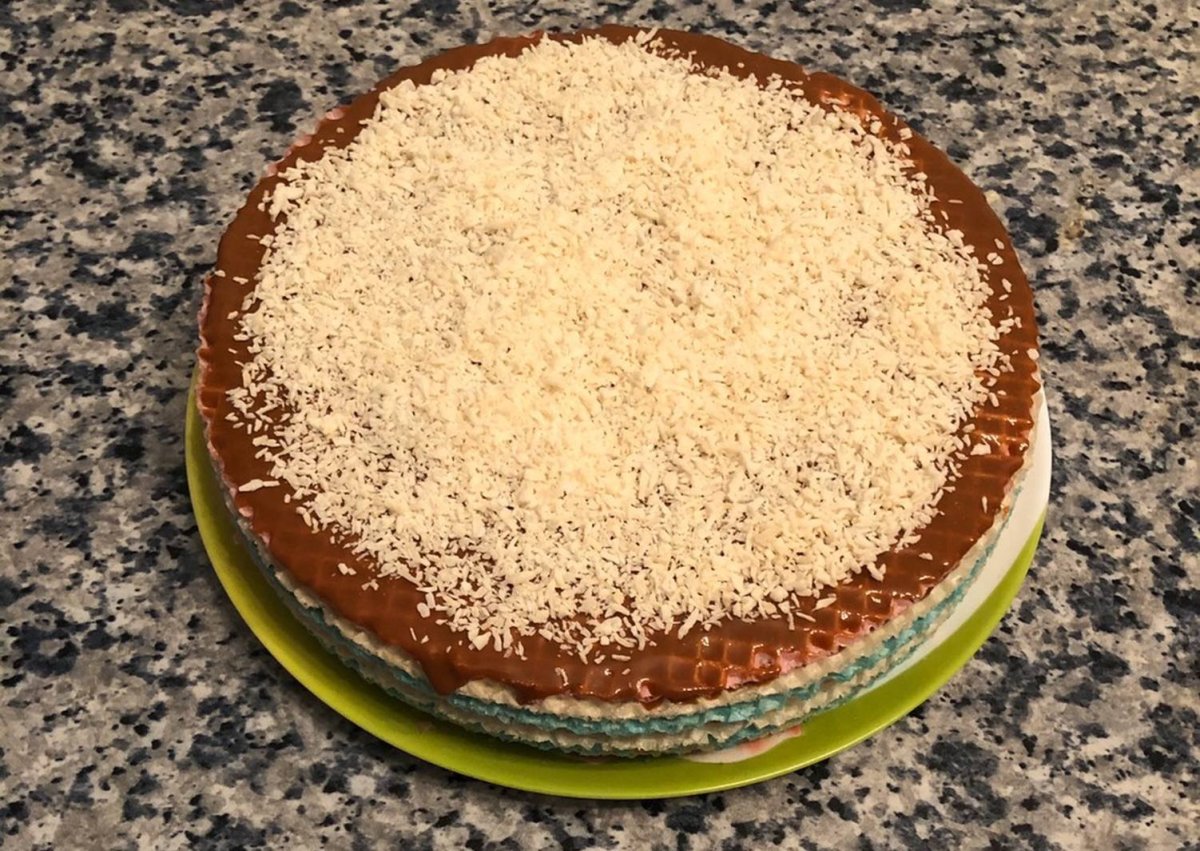 Торт вафли со сгущенкой